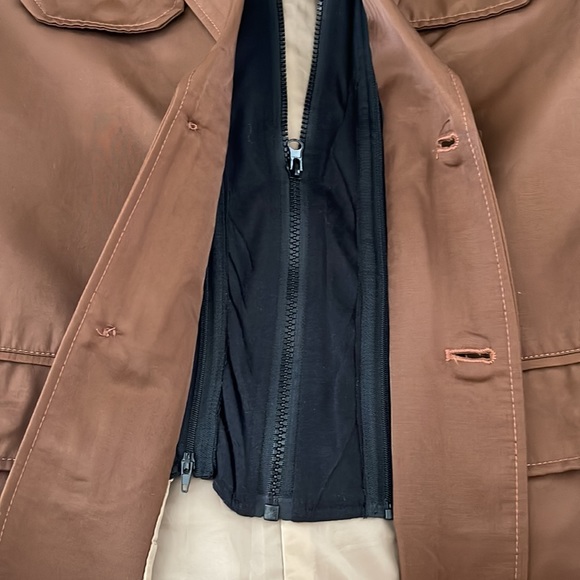 Franky Max Mens Brown Jacket with Removable Hood Size Medium - Picture 5 of 7